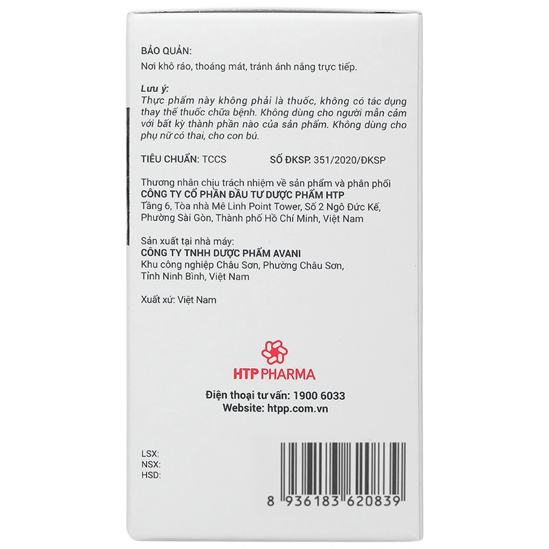 Thực phẩm bảo vệ sức khoẻ: Sắc Ngọc Khang - 30